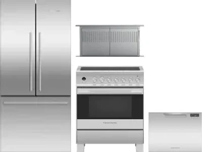 4 Piece Package Includes Refrigerator, Range, Hood And Dishwasher